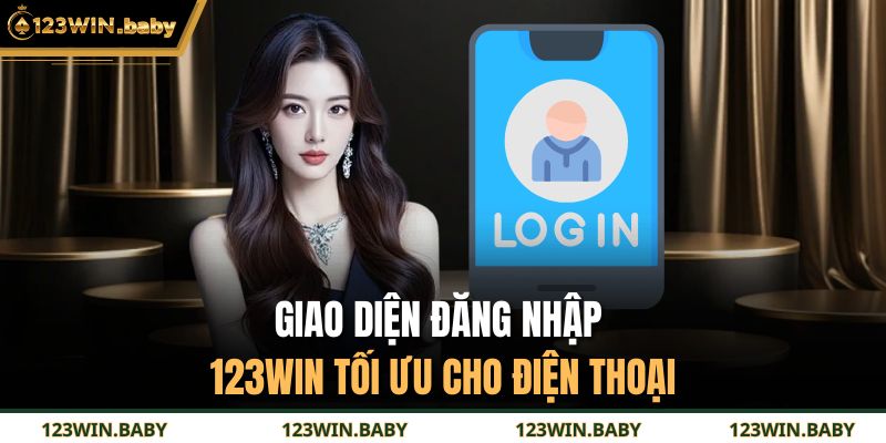 Giao diện đăng nhập 123WIN tối ưu cho điện thoại 