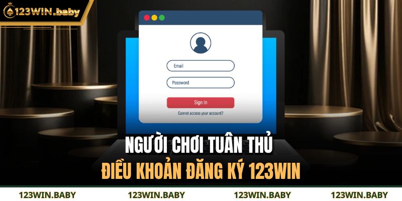 Người chơi tuân thủ điều khoản đăng ký 123WIN
